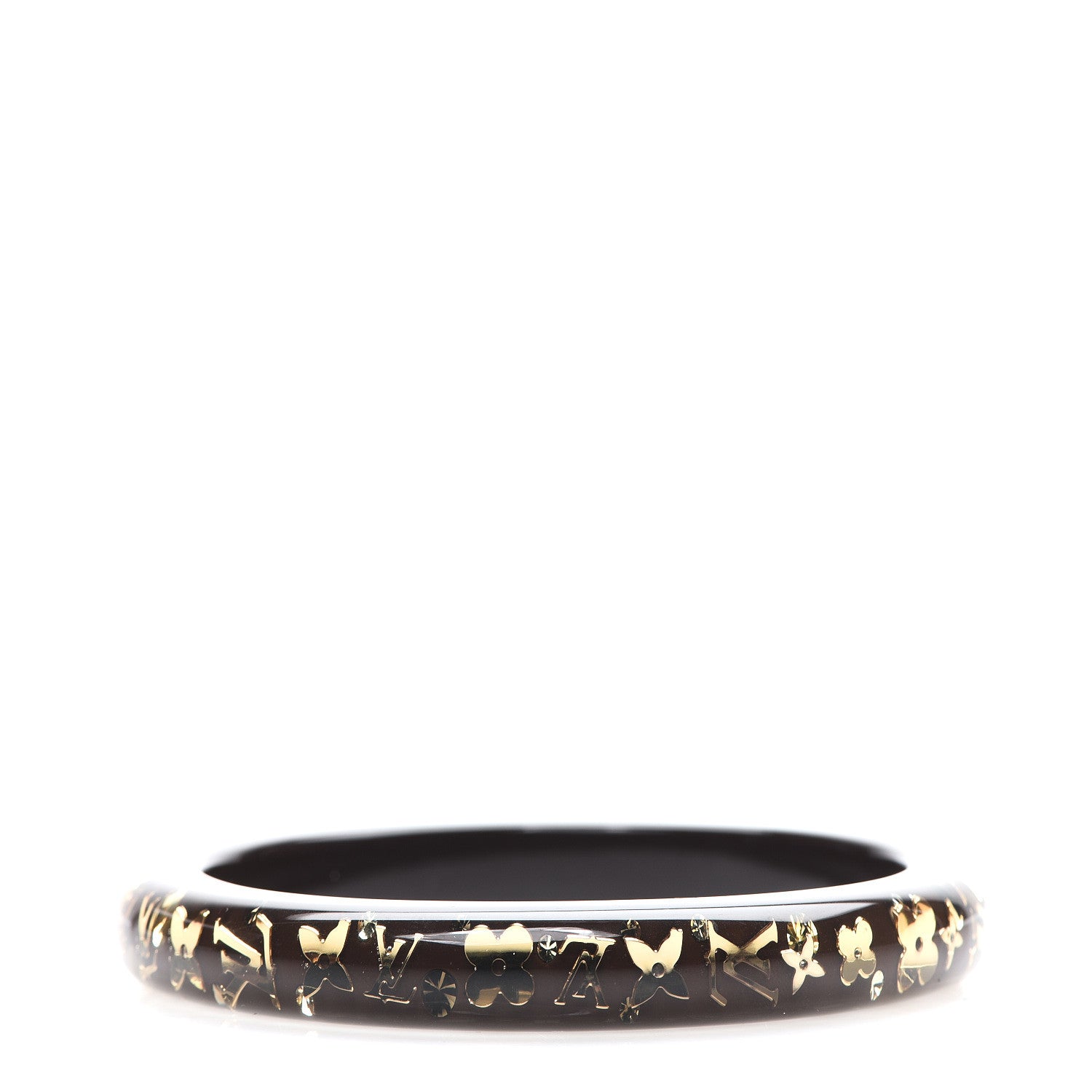Louis Vuitton Resin Swarovski Medium Inclusion Bracelet PM Marron 2 of 3