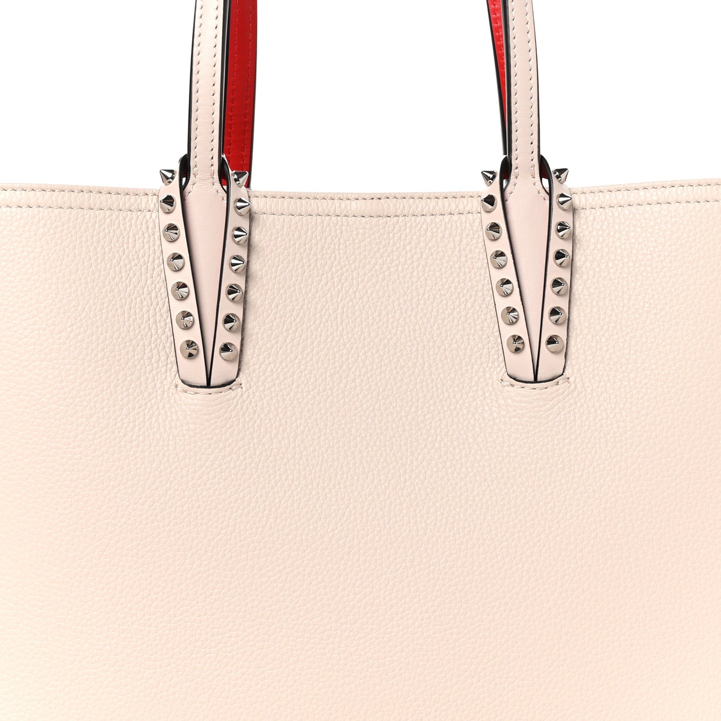 Calfskin Spikes East West Cabata Tote Leche