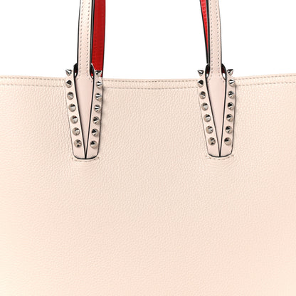 Christian Louboutin Calfskin Spikes East West Cabata Tote Leche 9 of 11