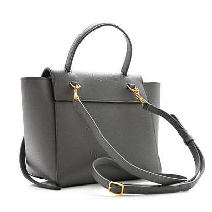 Celine Grained Calfskin Nano Belt Bag Grey 3 of 10