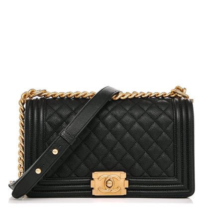 Chanel Caviar Quilted Medium Boy Flap Black 1 of 6