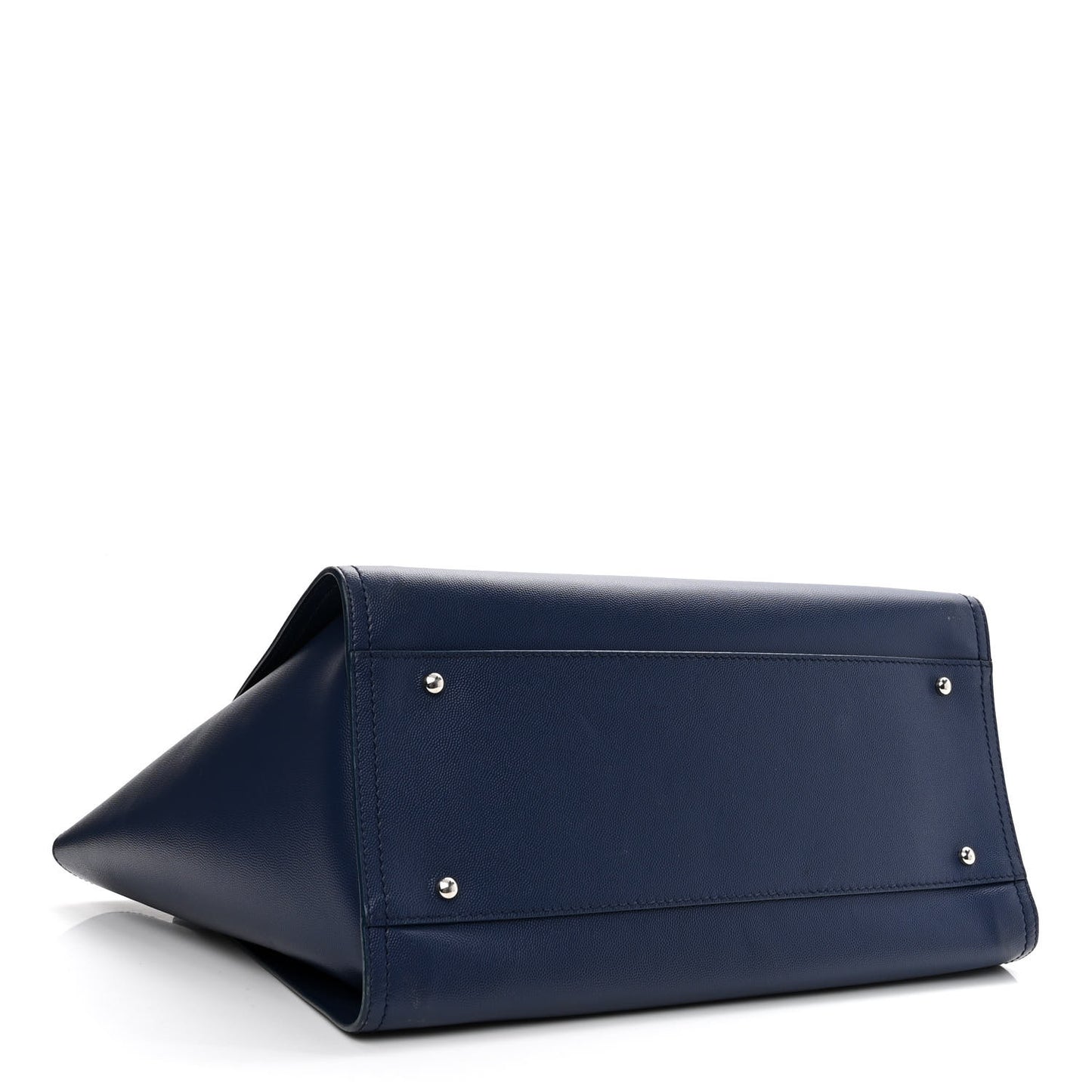Caviar Medium Studded Deauville Tote Blue