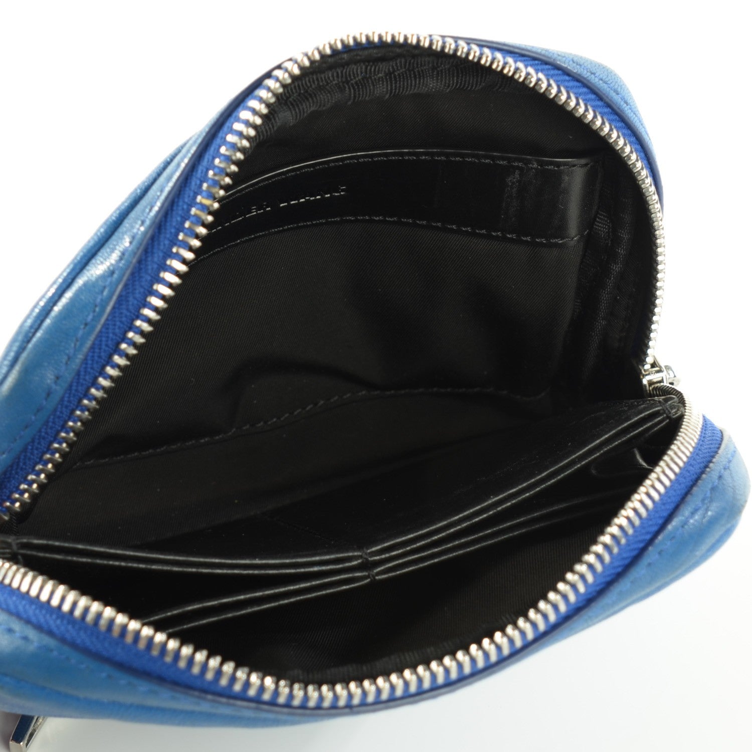 Alexander Wang Pebbled Lambskin Large Fumo Wallet Royal Blue 5 of 7