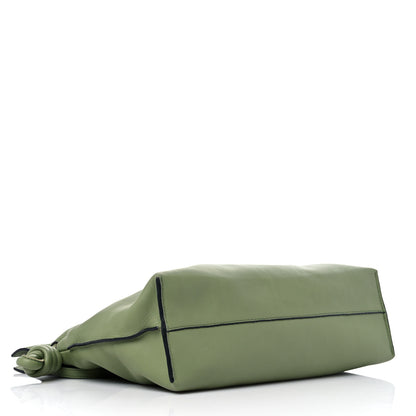 Loewe Calfskin Small Flamenco Knot Bag Avocado Green 4 of 9