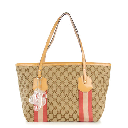 Gucci Monogram Web Medium Jolie Tote Sand 1 of 11