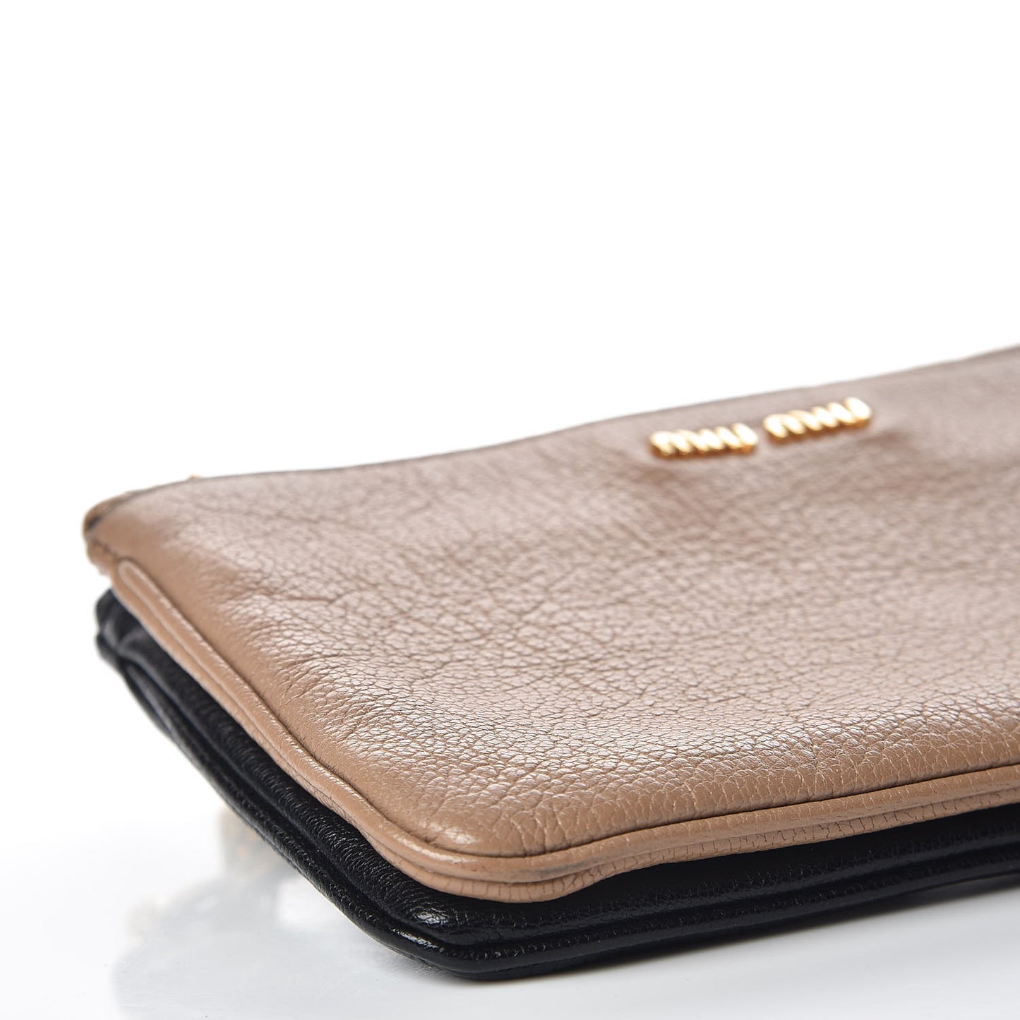 Goatskin Madras Bi-Color Crossbody Bag Cammeo Black