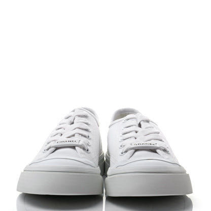 Chanel Fabric Low Top Sneakers 36 White 2 of 8