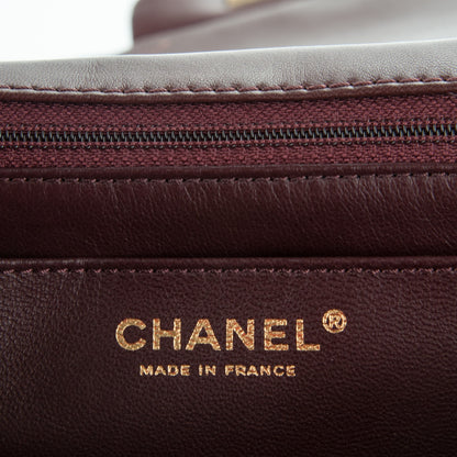 Chanel Metallic Lambskin Quilted Jumbo Single Flap 6 of 8