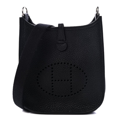 Hermes Taurillon Clemence Evelyne TPM Black 1 of 4