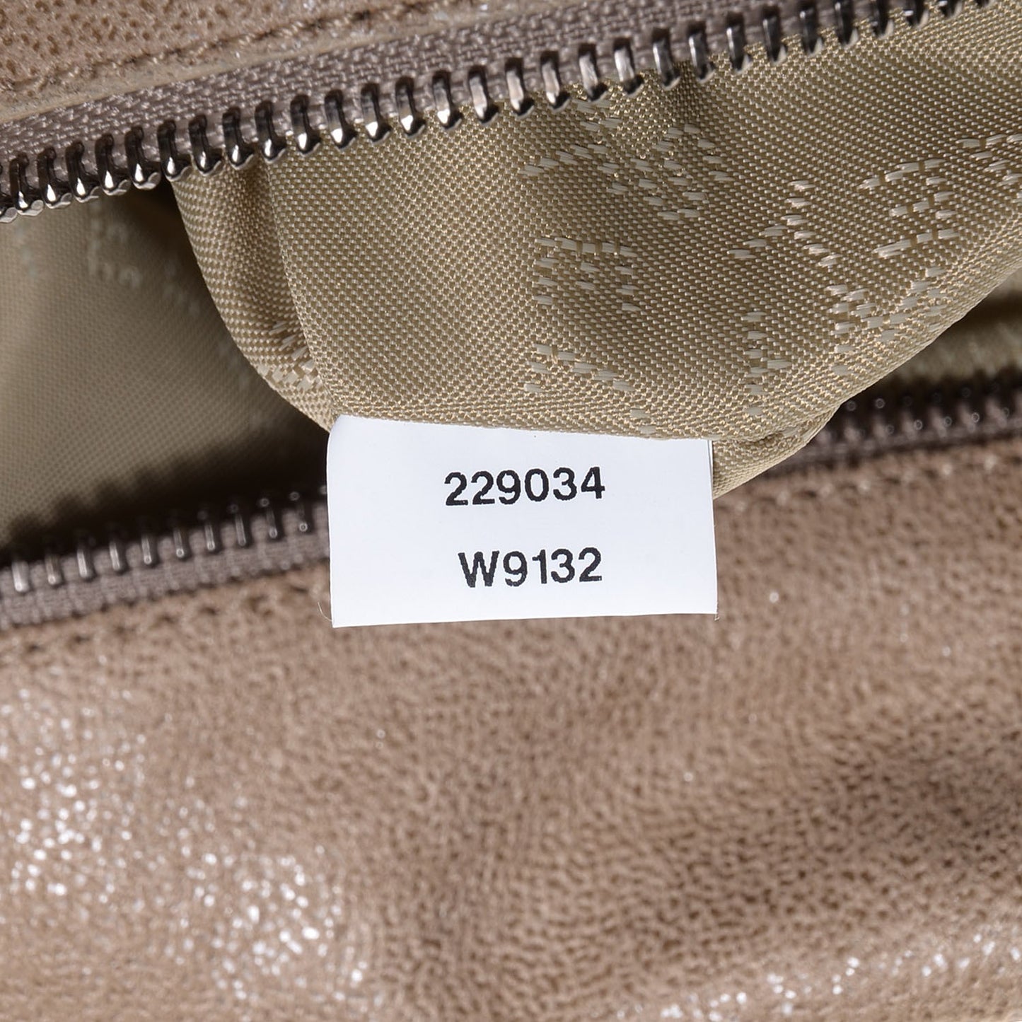 Faux Leather Shaggy Deer Falabella Foldover Tote Taupe