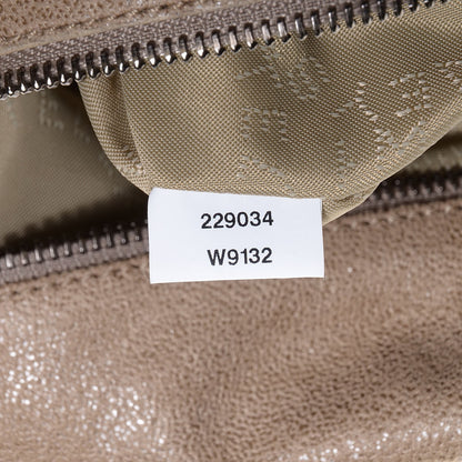 Stella McCartney Faux Leather Shaggy Deer Falabella Foldover Tote Taupe 10 of 11
