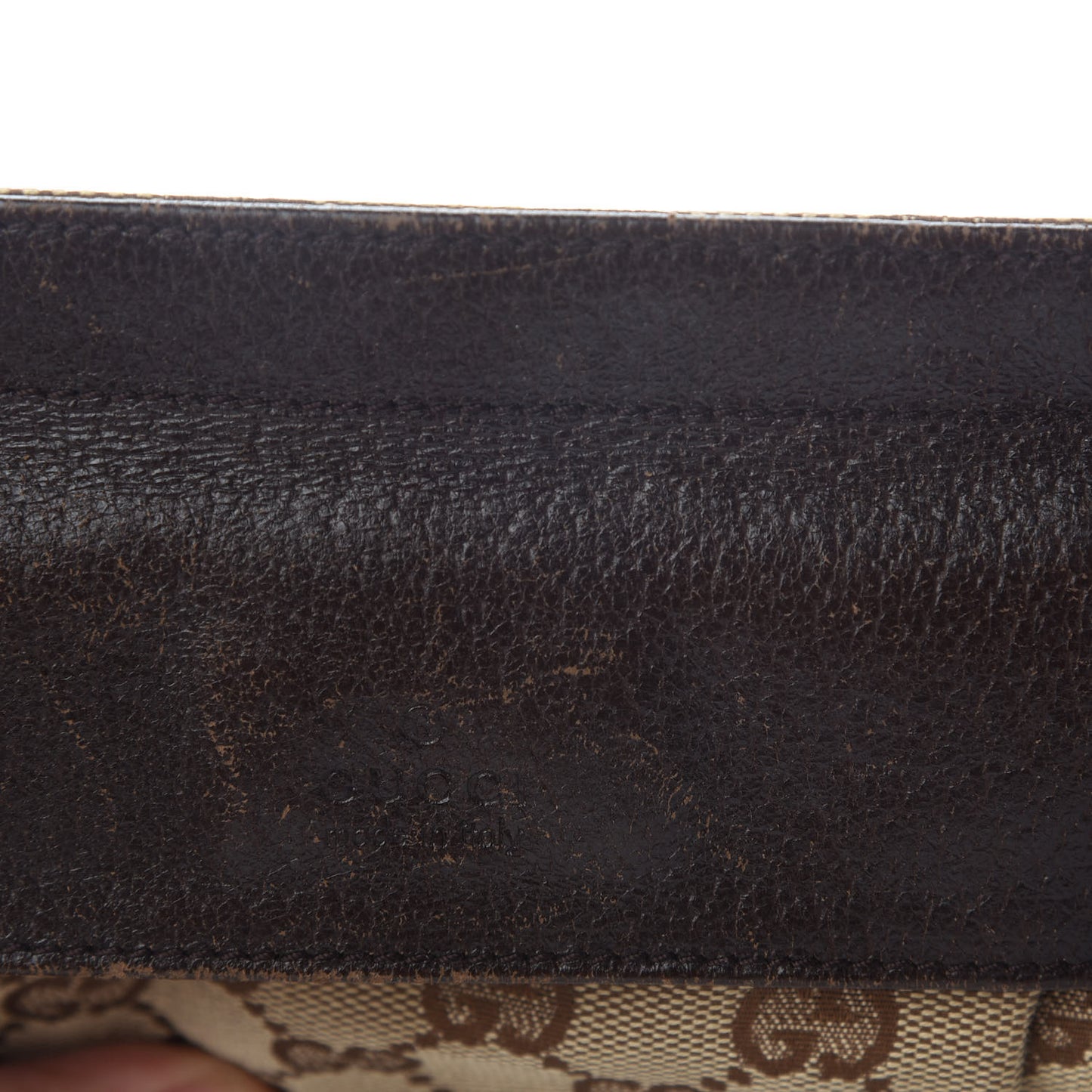 Monogram Web Belt Bag Dark Brown