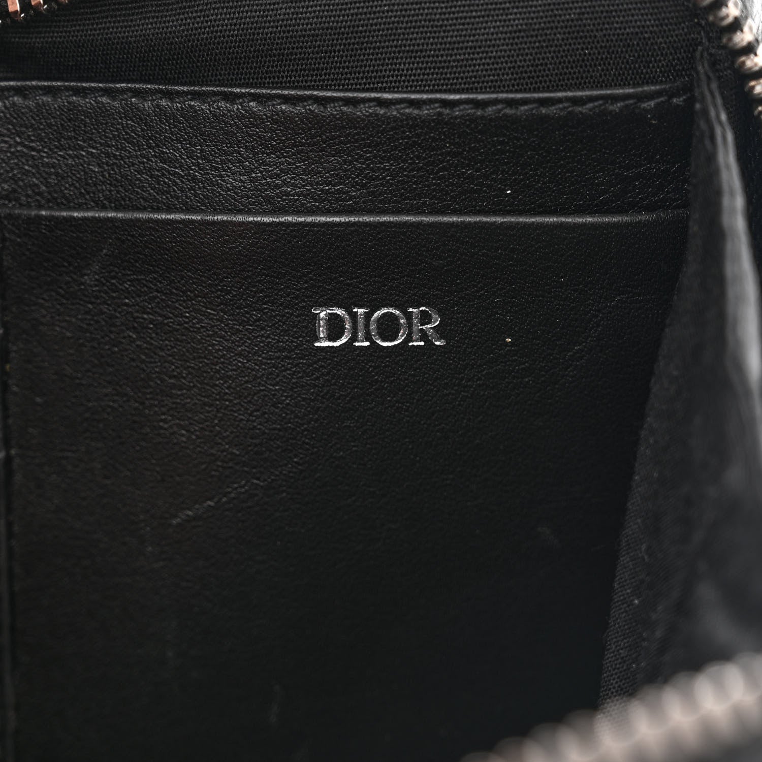 Christian Dior Oblique Pouch Beige Black 7 of 12