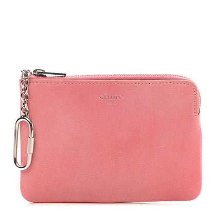 Celine Lambskin Solo Coin Card Case Cloudy 1 of 10