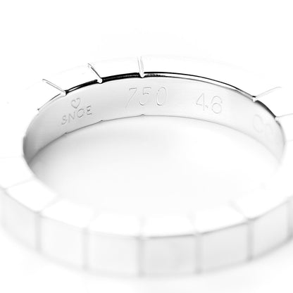 Cartier 18K White Gold Lanieres Ring 46 3.75 4 of 6