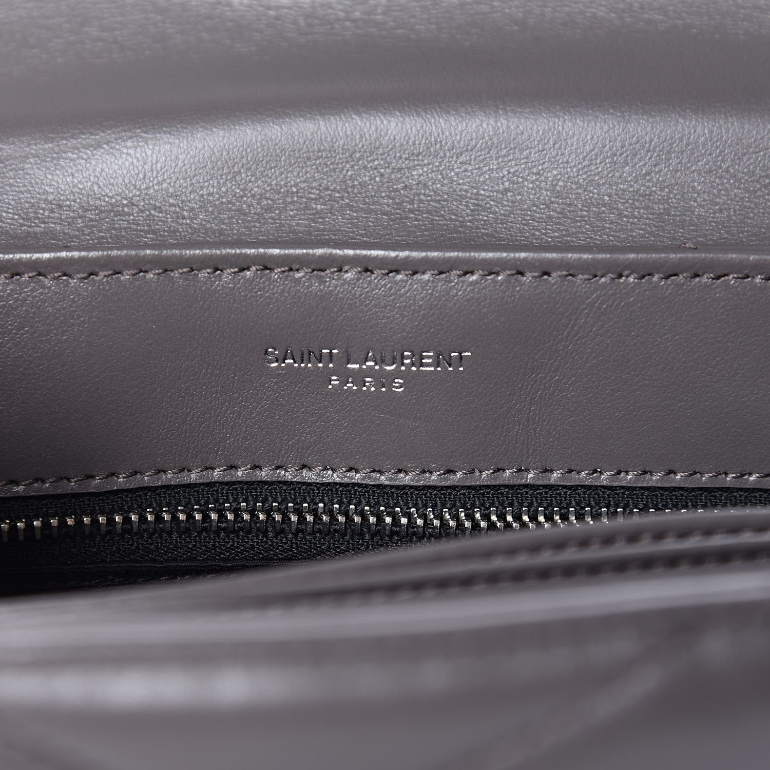 Saint Laurent Calfskin Y Quilted Monogram Toy Loulou Crossbody Bag Earth 7 of 11