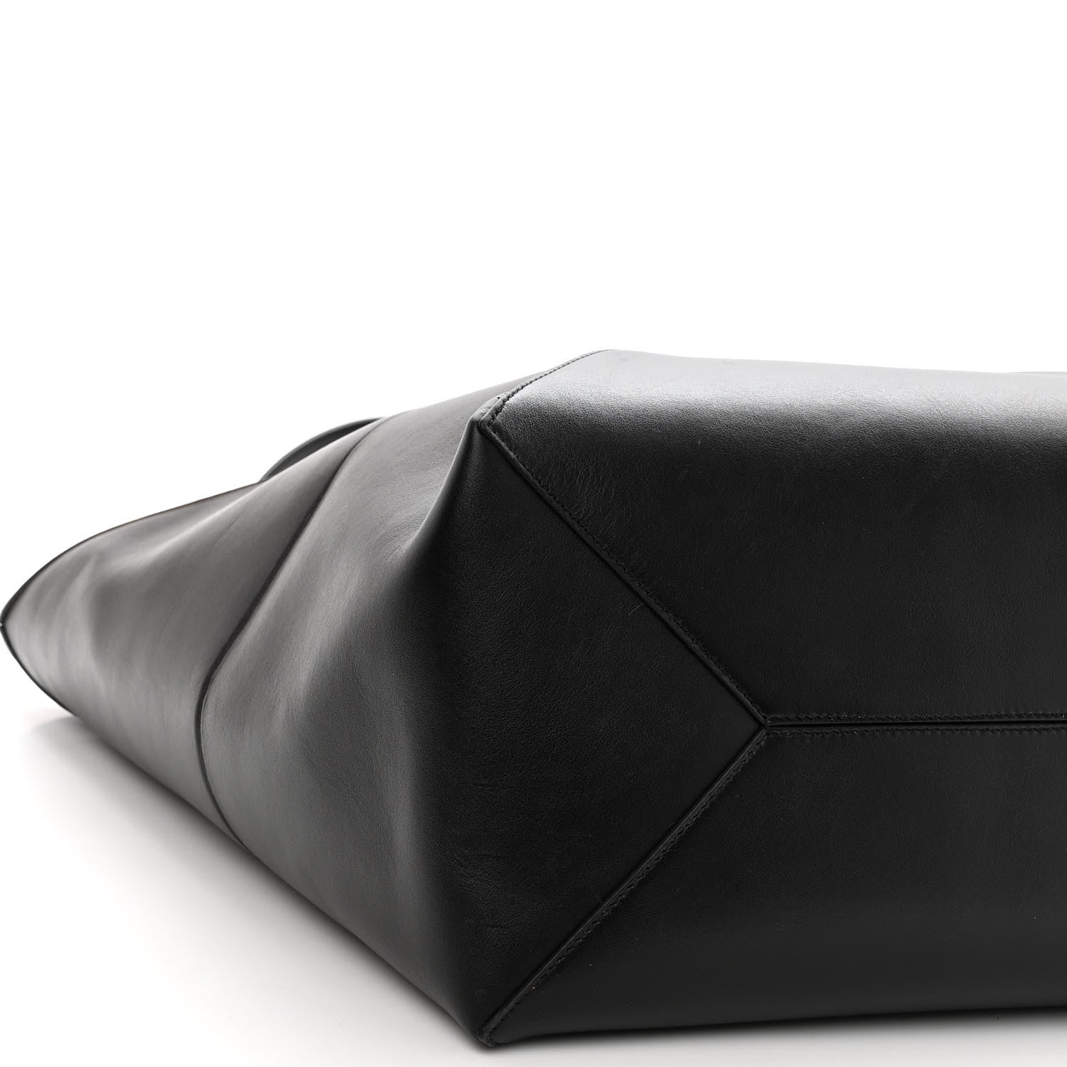 Loewe Shiny Calfskin Large Puzzle Fold Tote Black 7 of 8