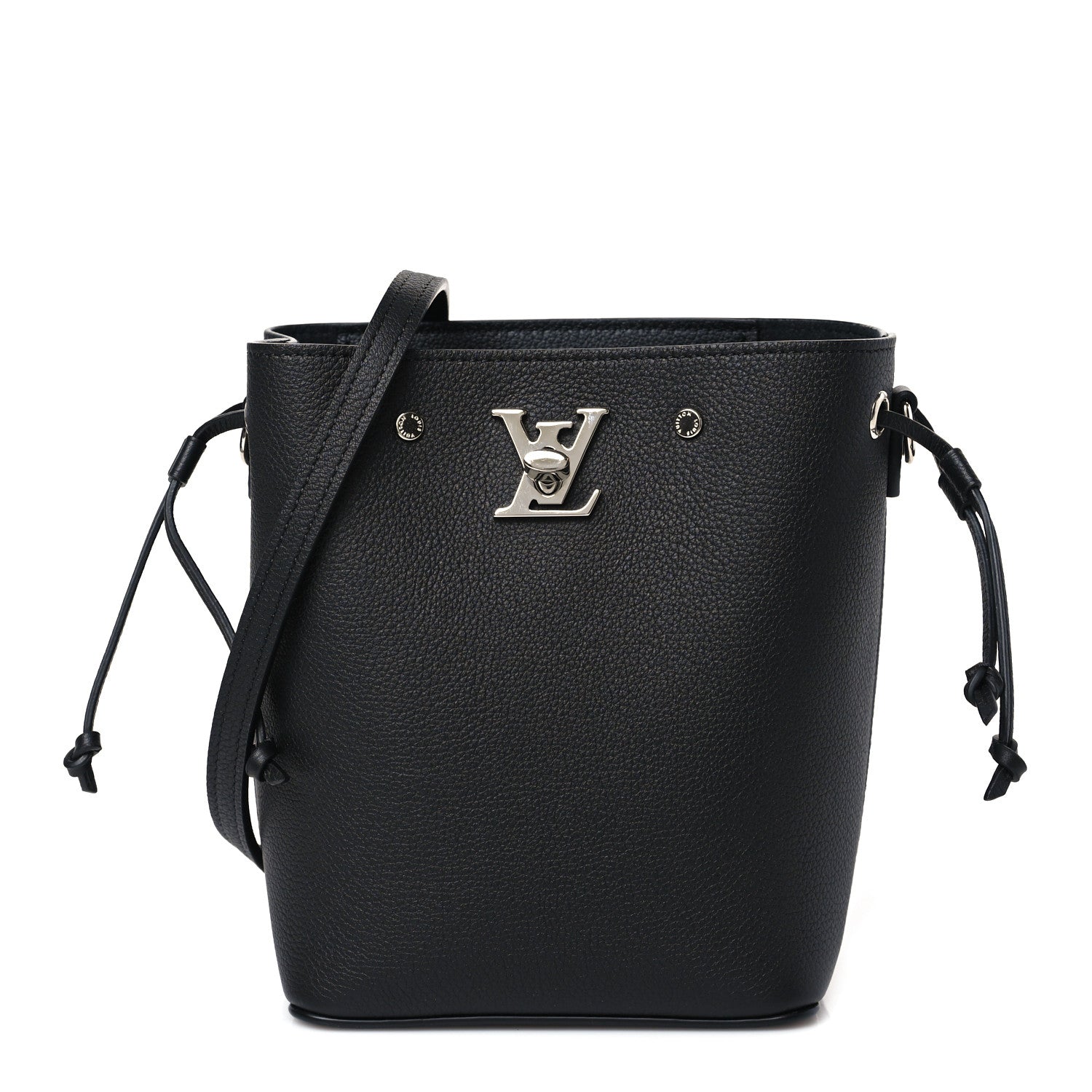 Louis Vuitton Calfskin Nano Lockme Bucket Black 1 of 8
