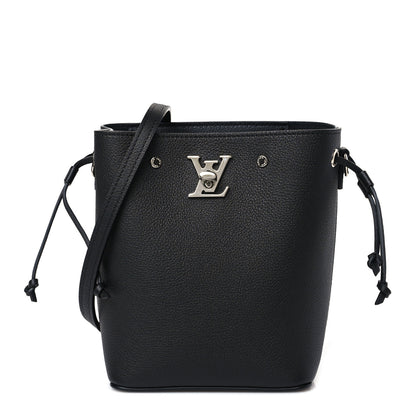 Louis Vuitton Calfskin Nano Lockme Bucket Black 1 of 8