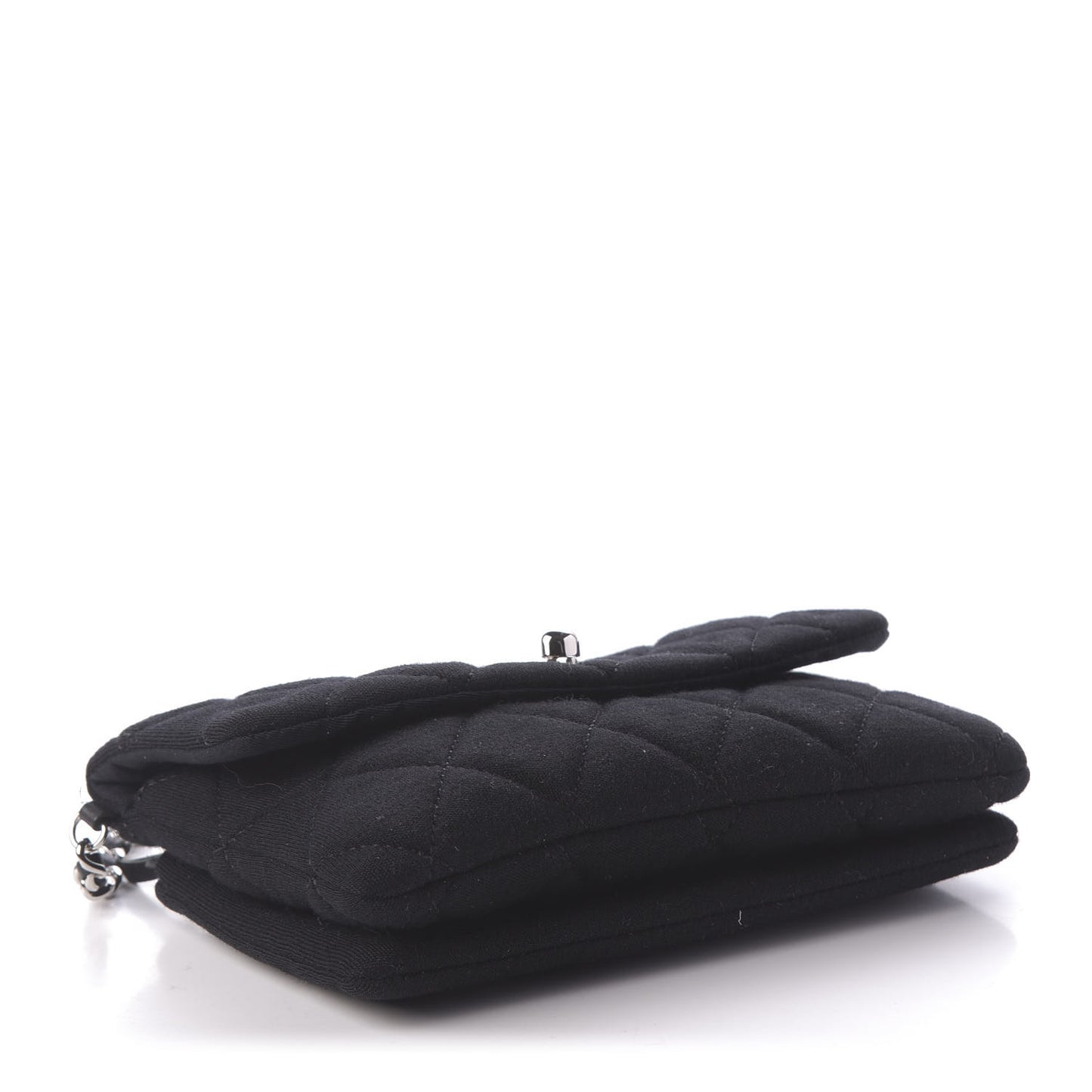 Jersey Quilted Mini Flap Black