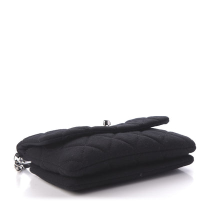Chanel Jersey Quilted Mini Flap Black 4 of 10