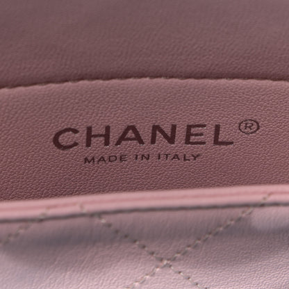 Chanel PVC Lambskin Stitched Medium Coco Splash Shopping Bag Blue Green Pink 6 of 13