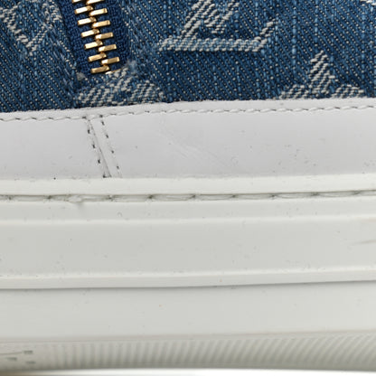 Louis Vuitton Denim Monogram Stellar Sneaker Boots 38.5 Bleu Jeans Blue 14 of 18