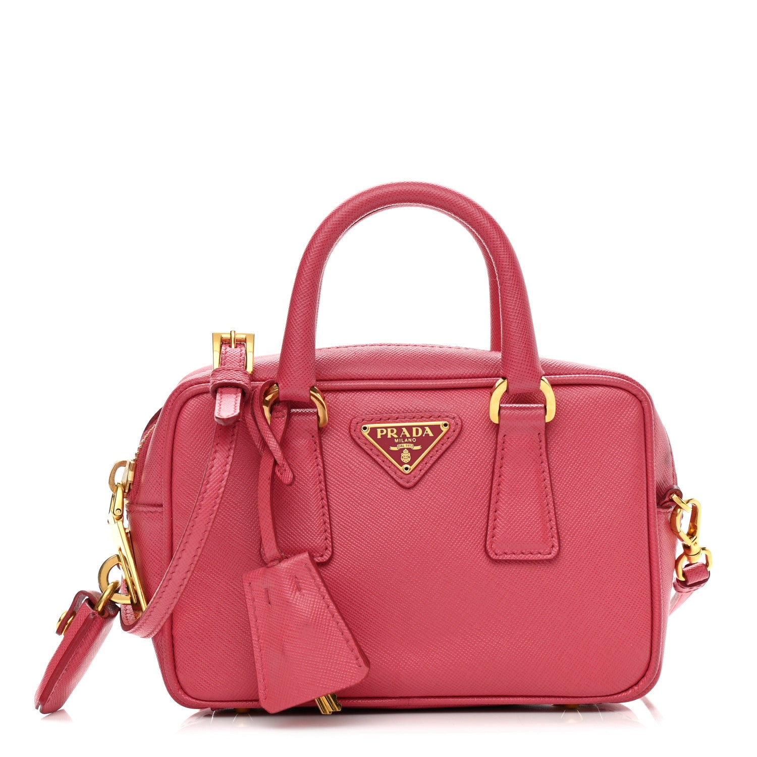 Prada Saffiano Lux Mini Top Handle Crossbody Bag Tamaris 1 of 16