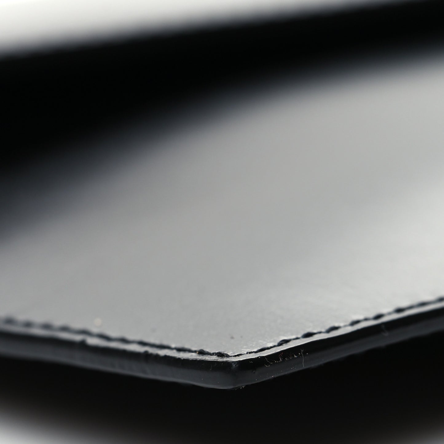 Smooth Shiny Calfskin Monogram Uptown Pouch Black