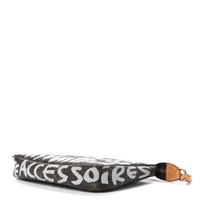 Louis Vuitton Monogram Graffiti Pochette Accessories Silver 9 of 11