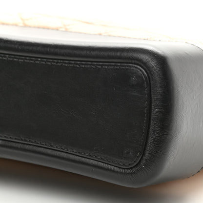 Chanel Aged Calfskin Quilted Medium Gabrielle Hobo Beige Black 10 of 14