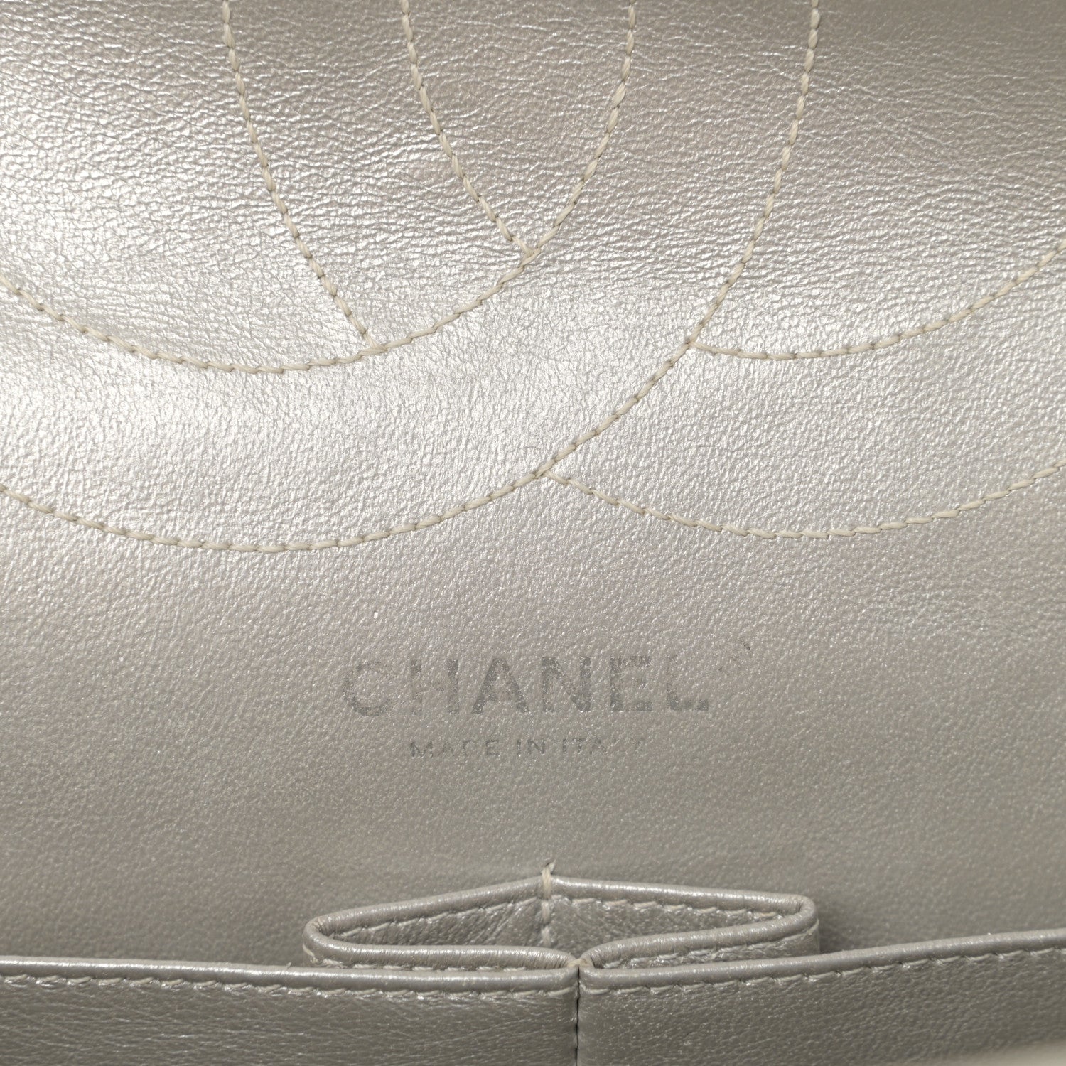 Chanel Metallic Lambskin Quilted 2.55 Reissue 227 Flap Silver 6 of 13