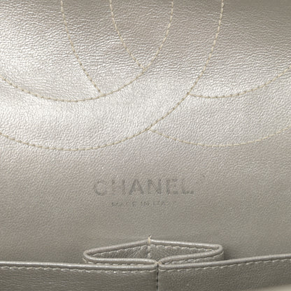 Chanel Metallic Lambskin Quilted 2.55 Reissue 227 Flap Silver 6 of 13
