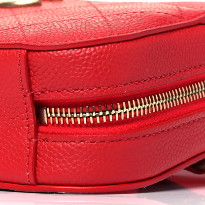 Chanel Grained Calfskin Quilted Waist Bag Red 9 of 9