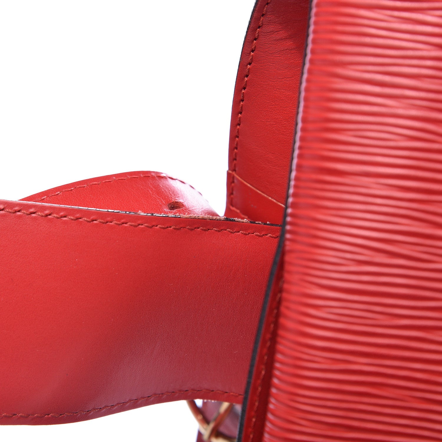Louis Vuitton Epi Sac D'Epaule Castillan Red 12 of 13