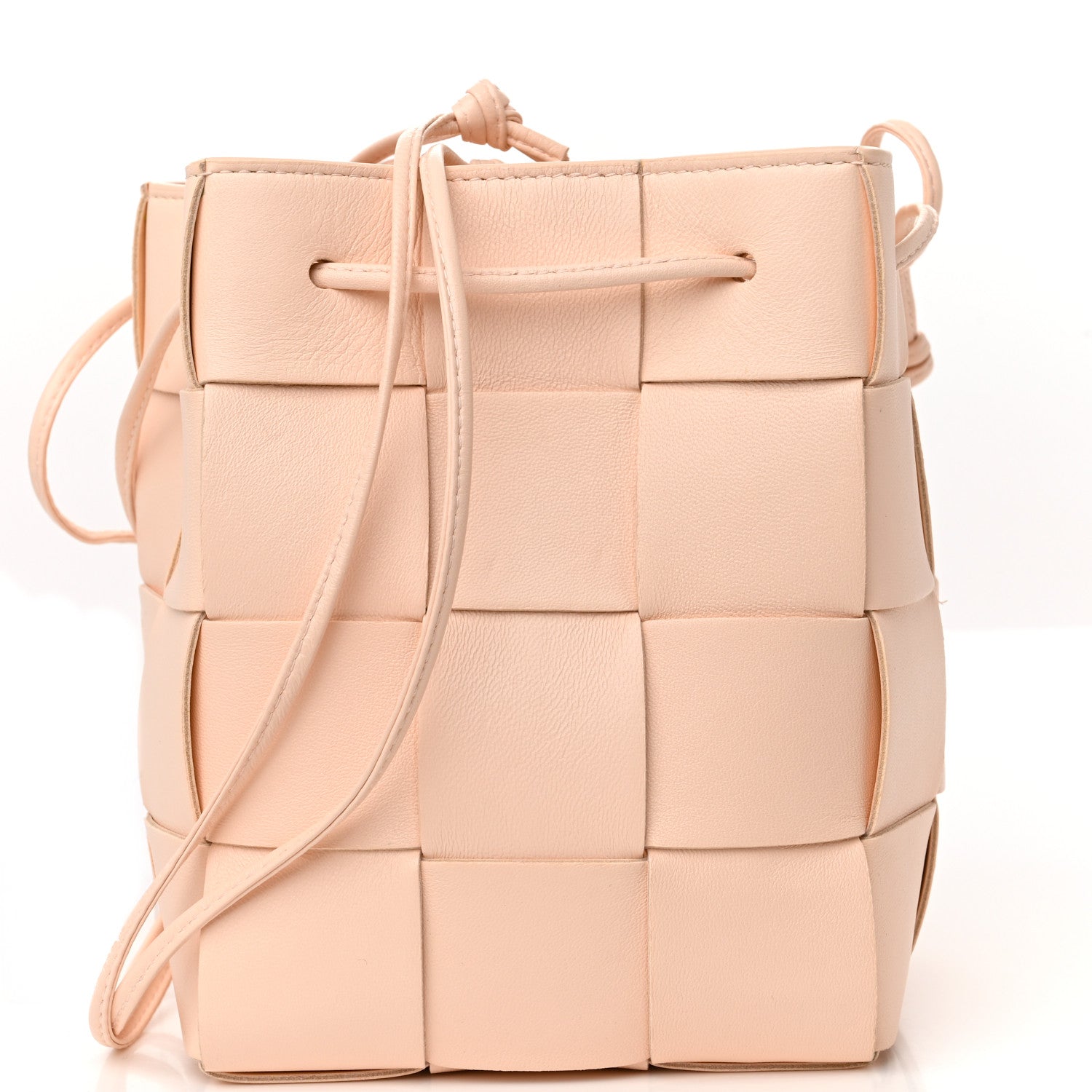 Bottega Veneta Nappa Maxi Intrecciato Cassette Bucket Bag Melon Washed 3 of 12