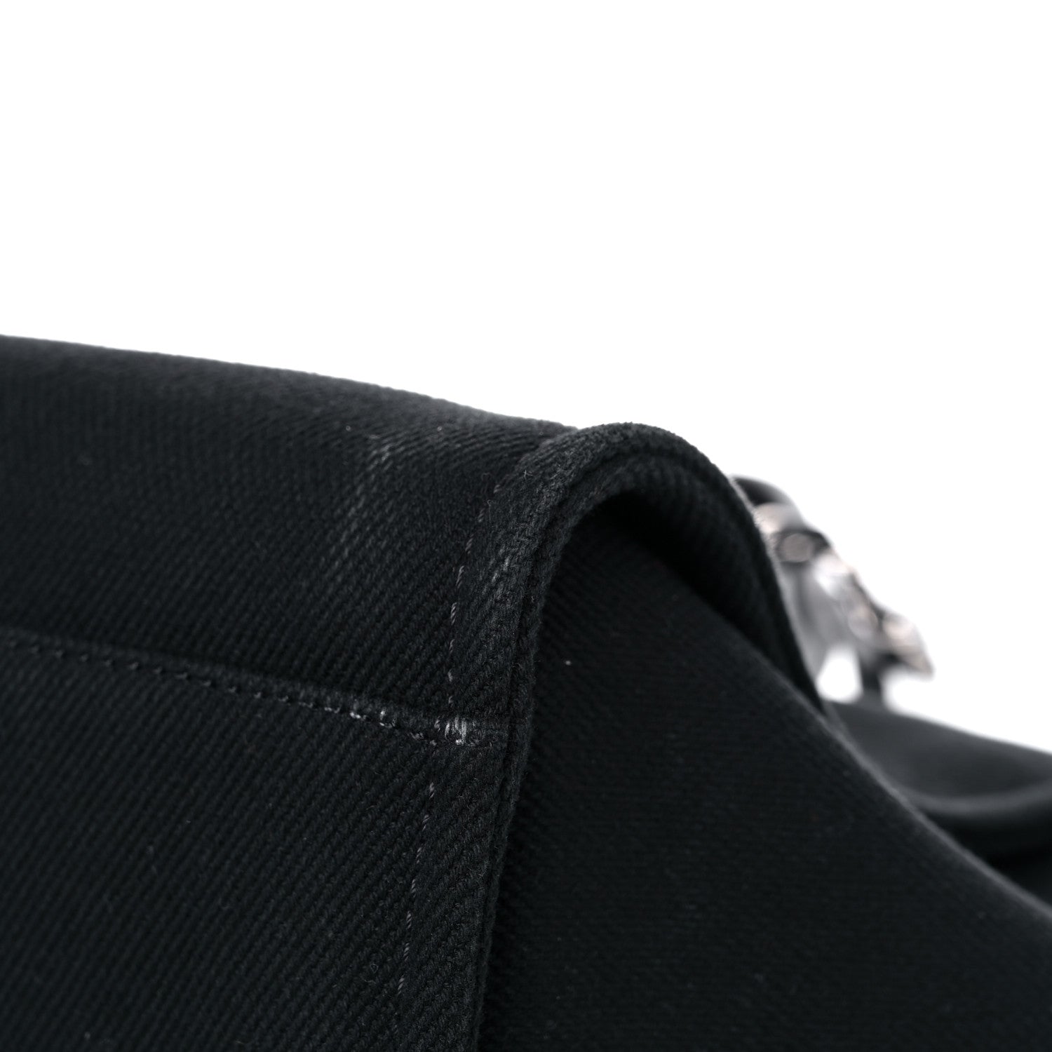 Chanel Canvas Pearl Medium Deauville Tote Black 9 of 17