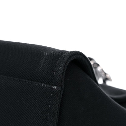 Chanel Canvas Pearl Medium Deauville Tote Black 9 of 17