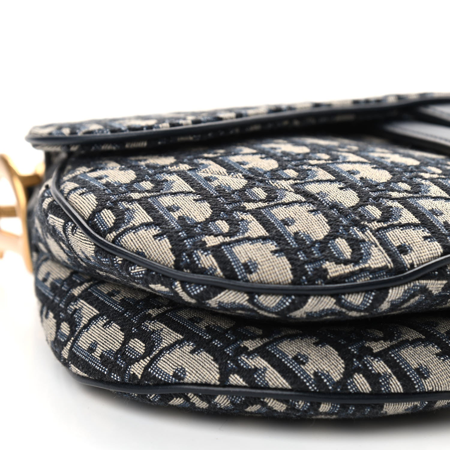 Christian Dior Oblique Saddle Bag Blue 6 of 9