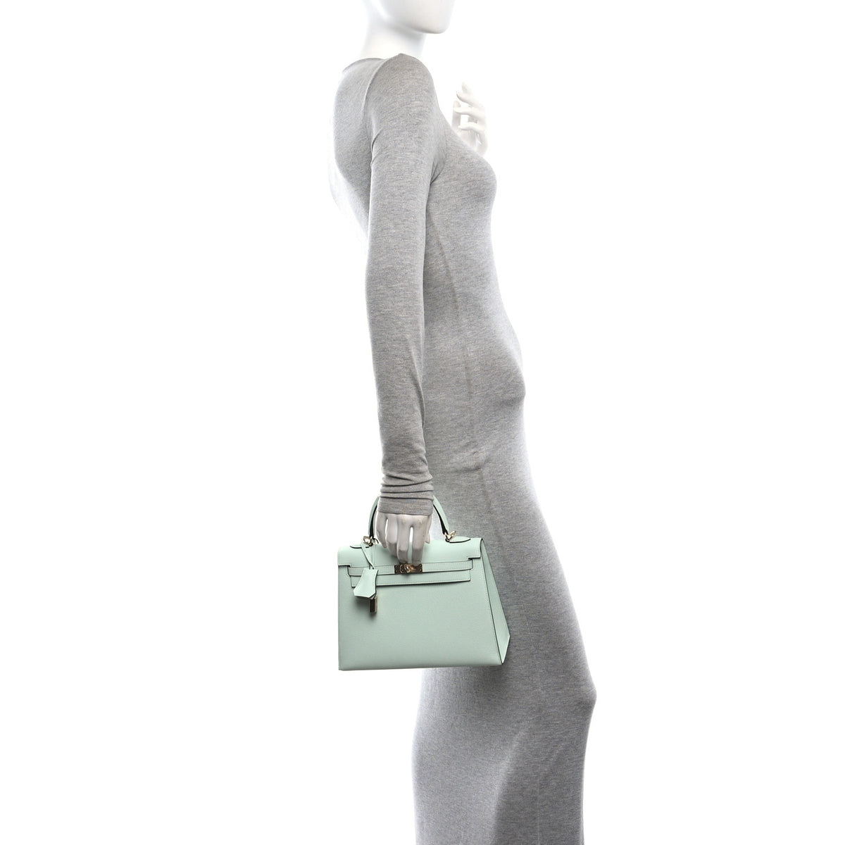 Hermes Epsom Kelly Sellier 25 Vert Peppermint 2 of 11
