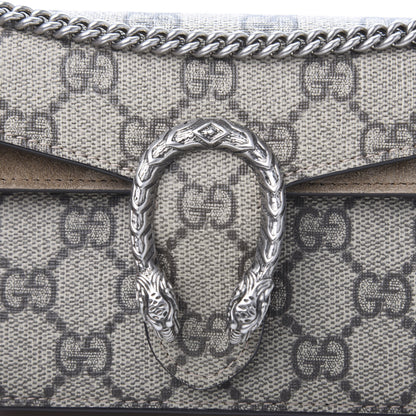 Gucci GG Supreme Monogram Super Mini Dionysus Shoulder Bag Taupe 10 of 11