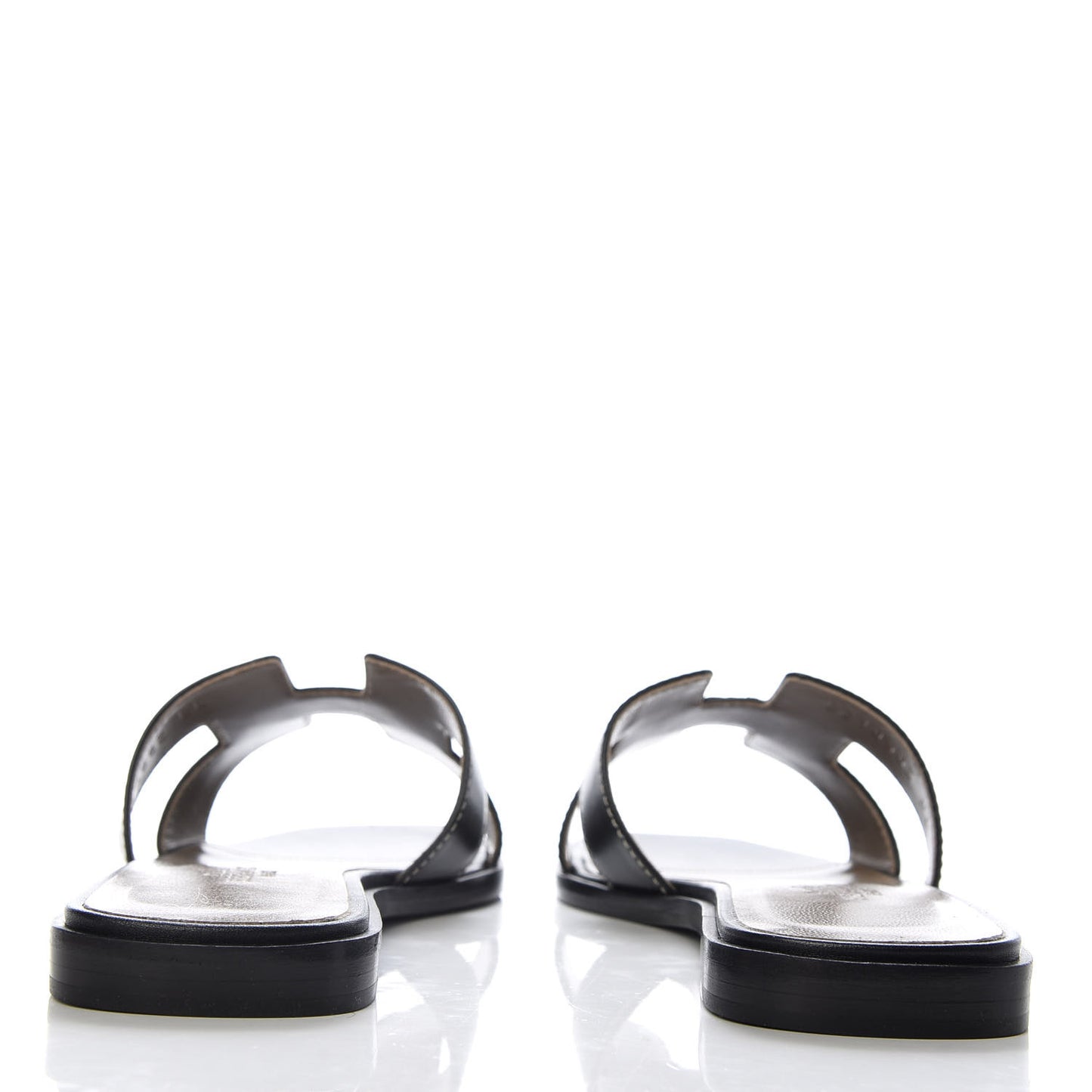 Box Calfskin Oran Sandals 35 Black
