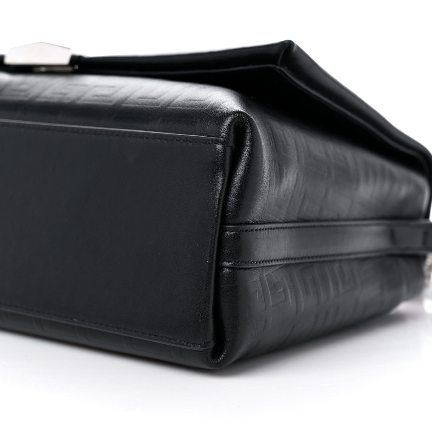Givenchy Soft Calfskin 4G Embossed Medium Shoulder Bag Black 8 of 8