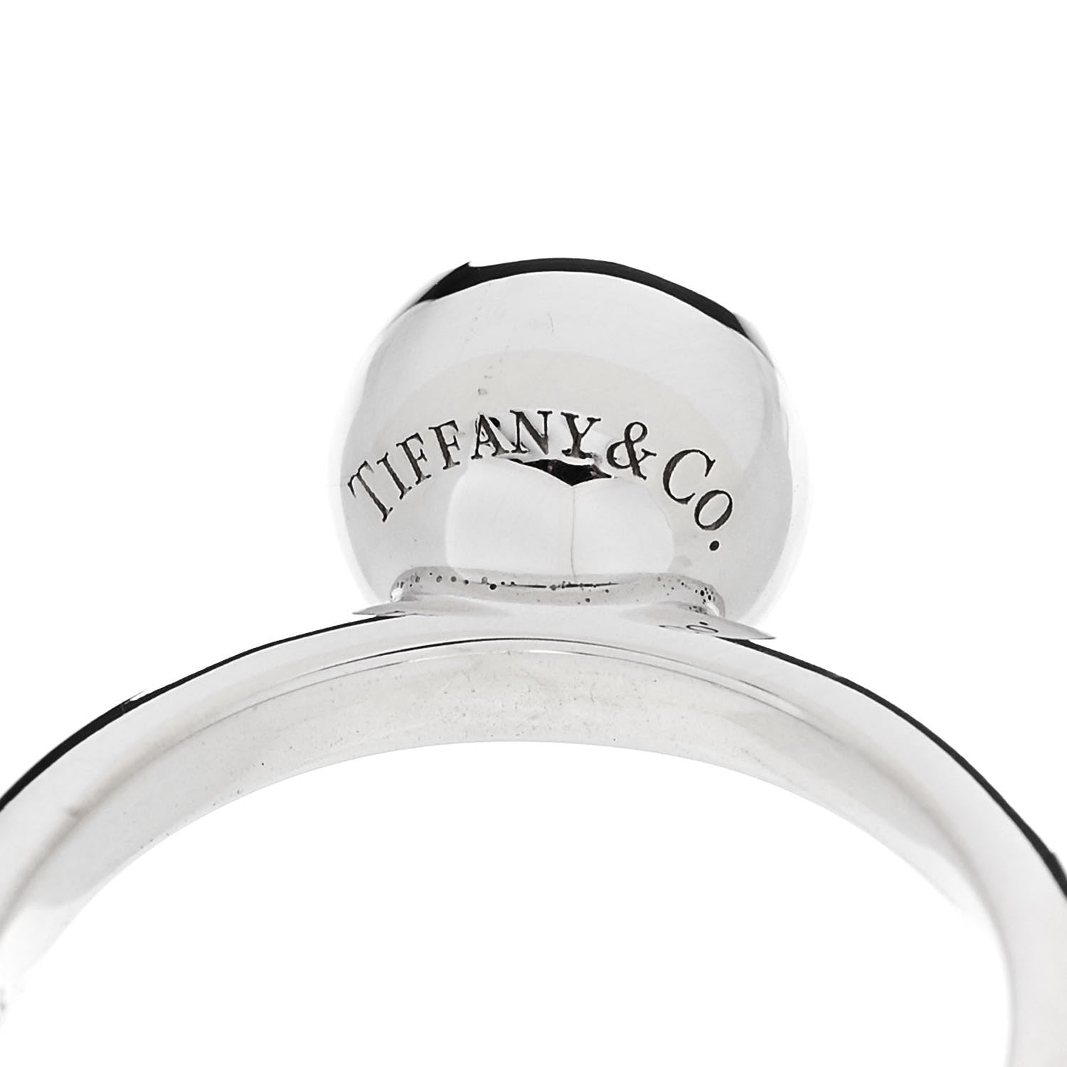 Tiffany Sterling Silver 8mm Hardwear Ball Ring 48 4.5 6 of 8