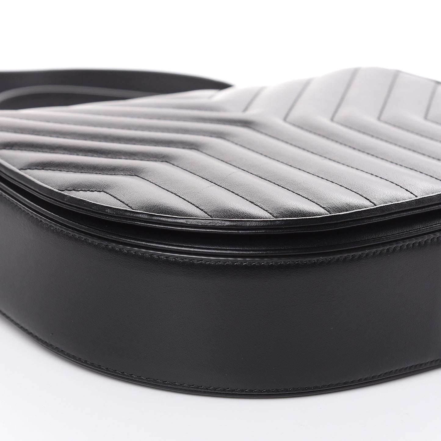 Calfskin Quilted Y Joan Satchel Black