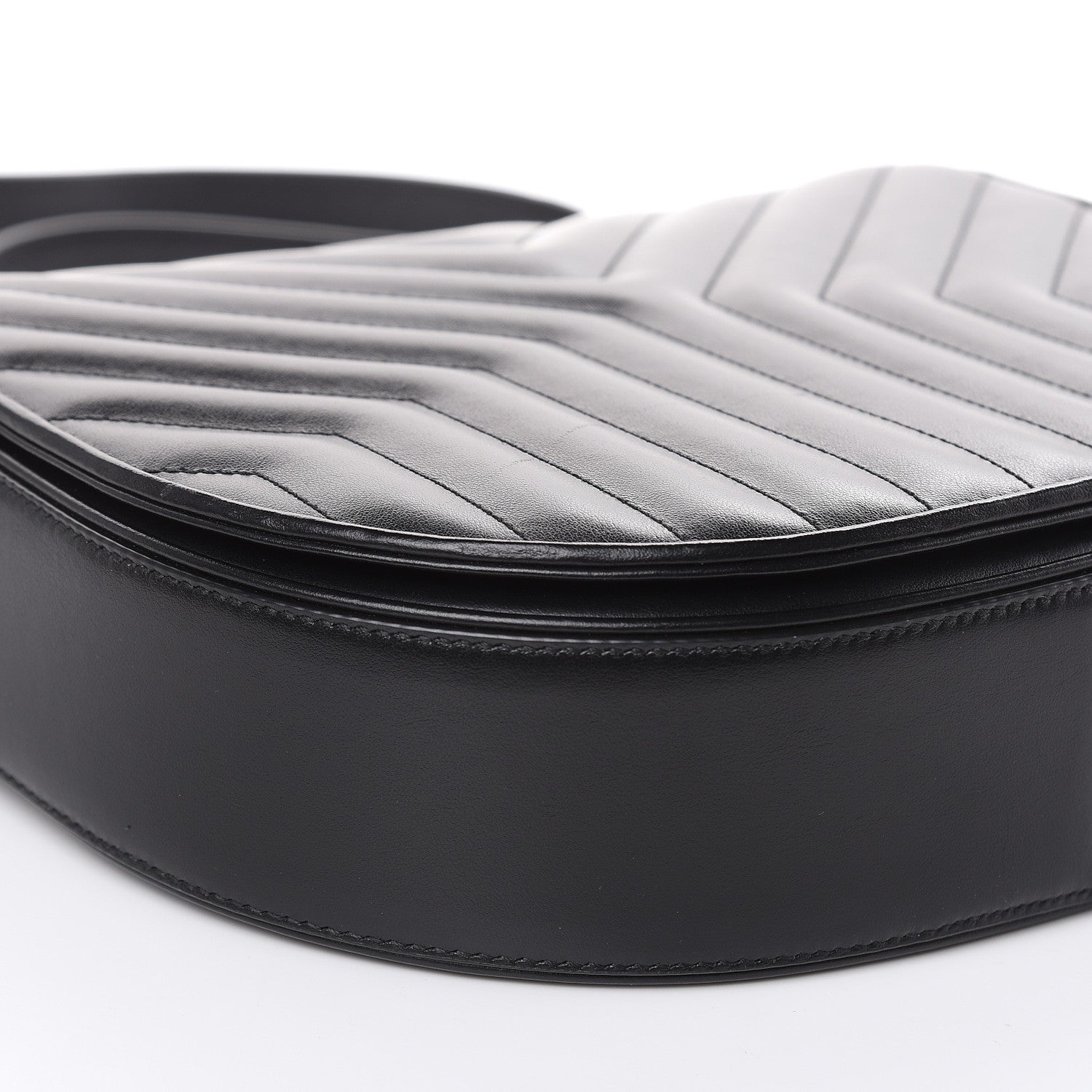 Saint Laurent Calfskin Quilted Y Joan Satchel Black 12 of 13