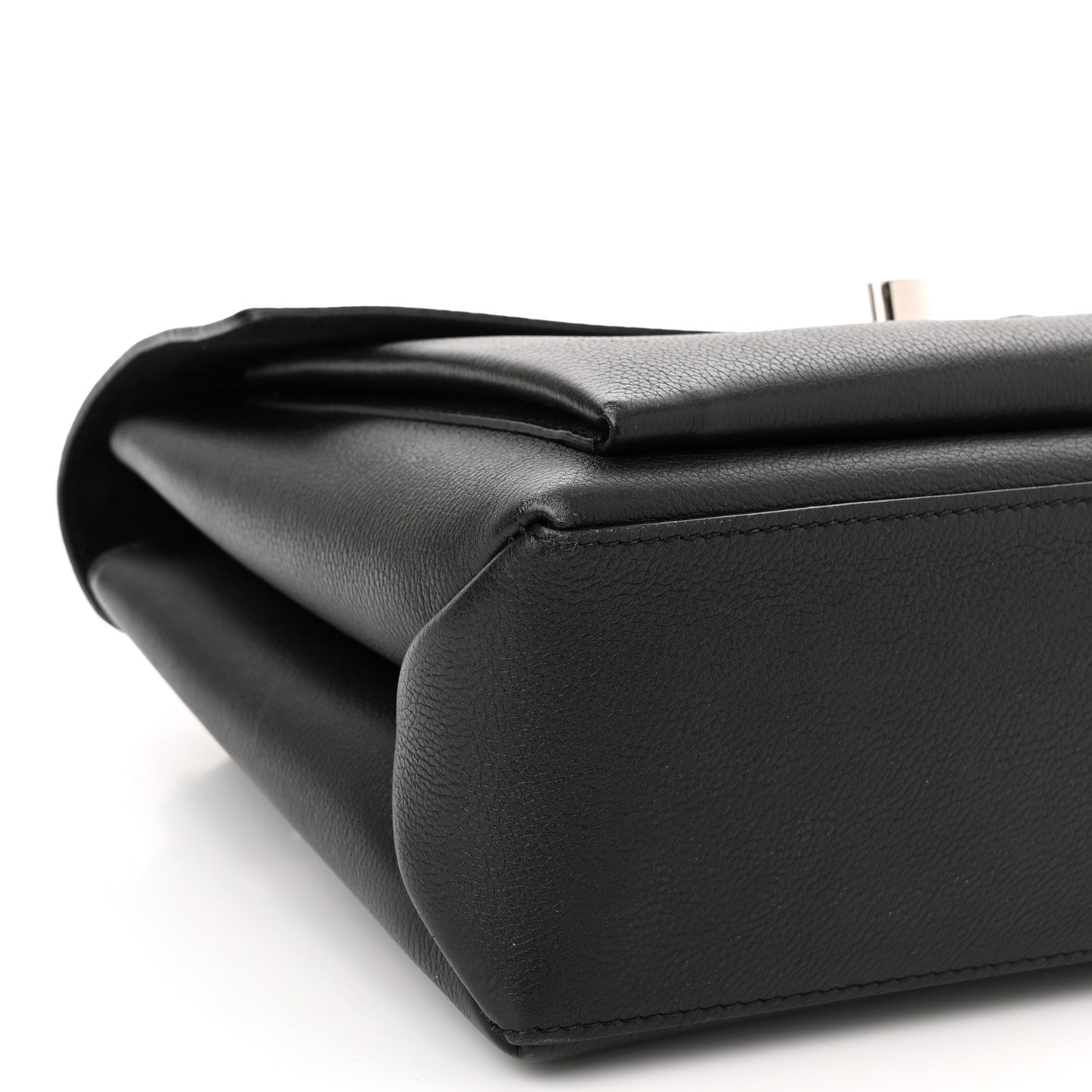 Soft Calfskin My Lockme Top Handle Black