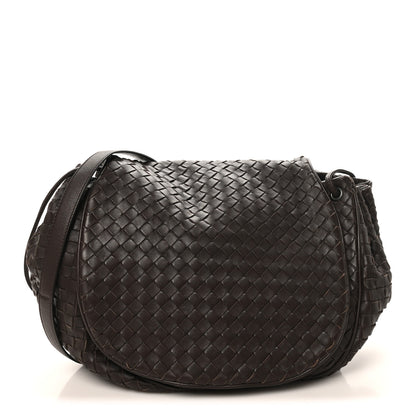 Bottega Veneta Nappa Intrecciato Messenger Bag Ebano 1 of 9