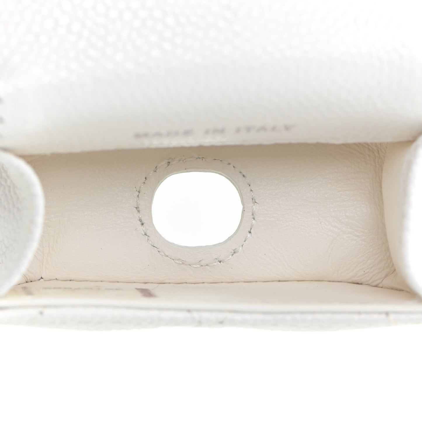 Caviar Quilted Airpods Pro Case White