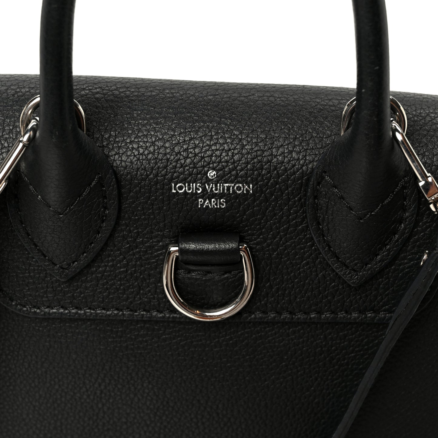 Calfskin Lockme Mini Backpack Black